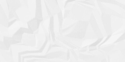 Rough and textured in white paper. White crumpled paper Blank white crumpled and creased paper poster.