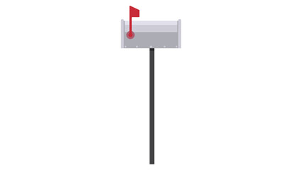 mailbox on white background