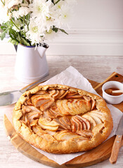 Honey apple and pear galette