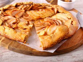 Honey apple and pear galette