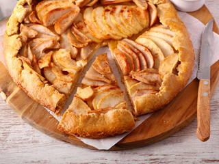 Honey apple and pear galette