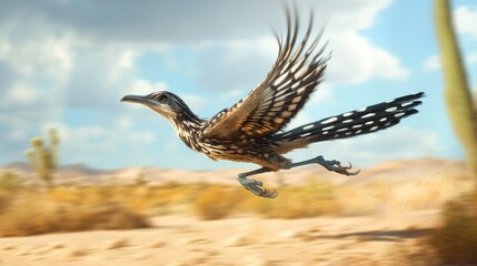 Obraz premium Desert bird in flight