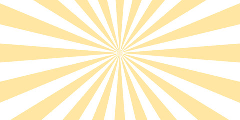 Abstract pastel yellow and white sunburst background design