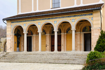 Obraz premium Benedictine Archabbey, Beuron, Upper Danube Nature Park, Germany. 