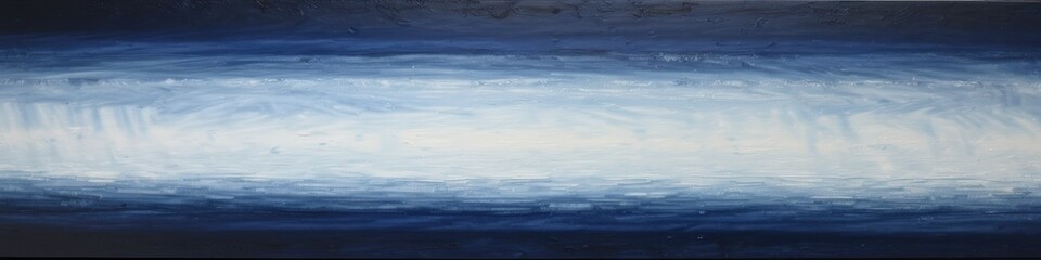 Fototapeta premium Abstract Ocean Painting in Blue Tones - Modern Art Depicting Coastal Horizon - Contemporary Artwork for Wall Decor - Minimalist Seascape Fine Art Print