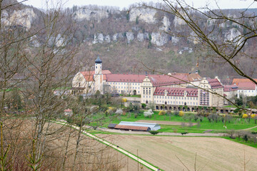Benedictine Archabbey St. Martin, Monastery, Beuron, Upper Danube Nature Park, Swabian Alb,...