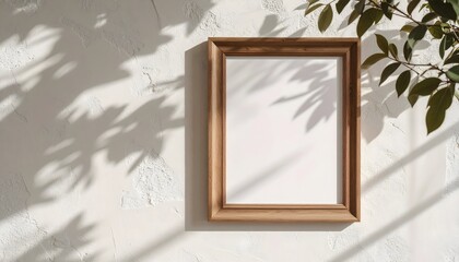 Vintage Frame on Textured Wall Mockup