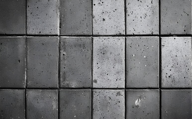 Grey Concrete Block Wall Texture Background