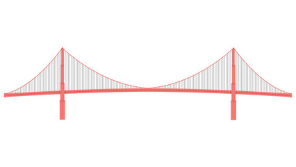 vector illustration of a bridge