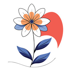 Abstract flower vector illustration