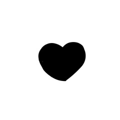 Hand Drawn heart shaped chocolate