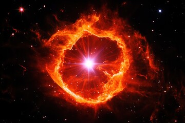 Naklejka premium Cosmic Ring Nebula