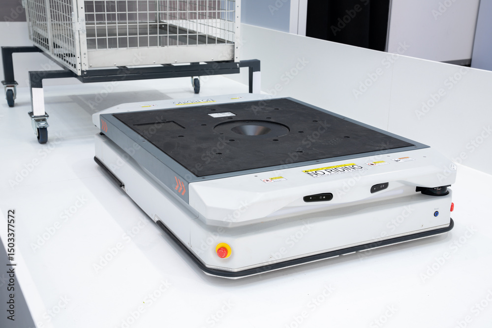Aufkleber mobile robot in an automated warehouse