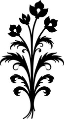 Ornate Fleur-de-Lis Decorative Element vector