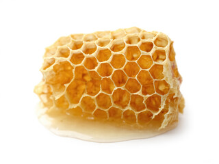 Honeycombs isolated on white background
