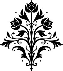 Obraz premium Ornate Fleur-de-Lis Decorative Element vector