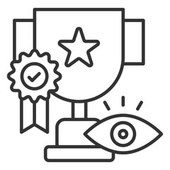 Goal Visualization Outline Icon