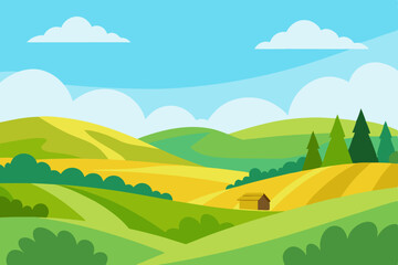 Obraz premium landscape with mountains and blue sky