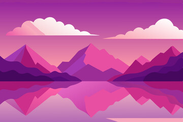 landscape with mountains