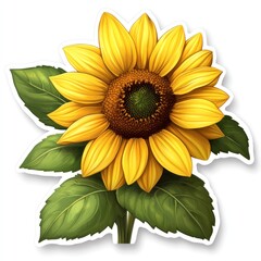 Vibrant Sunflower Illustration