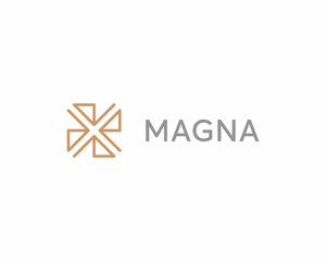 Abstract flower logo. Minimalist vortex windmill sign . Creative fan spin energy icon.  illustration.