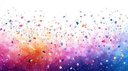 Colorful Confetti Celebration Background