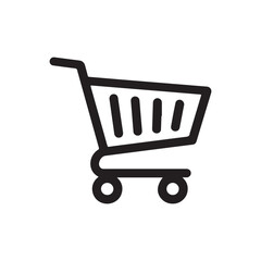 shopping cart icon vector