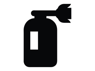 Obraz premium fire extinguisher icon silhouettes