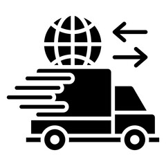 Import Export Glyph Icon