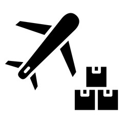 Air Shipping Glyph Icon
