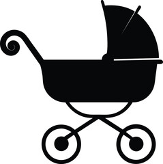 baby carriage vector illustration