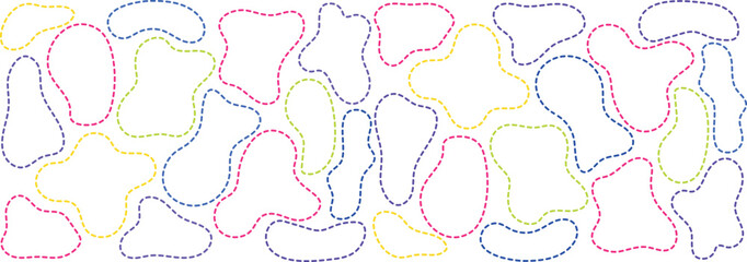 Vintage Retro Vector Frame Design Set with Decorative Borders, Colorful Dotted Lines, Seamless Pattern Elements, Labels, Tags, Speech Bubbles, Cloud Shapes, Paper Art Illustrations, Cards, Symbols, an