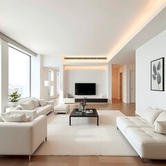 modern living room with modern farnichar