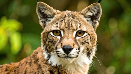Naklejka premium Close-up of a lynx, face and upper body