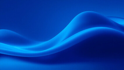 Obraz premium Deep Blue Abstract Wave Design for Luxury Spa Brochure and Elegant Portfolio Cover