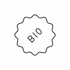 bio sticker icon sign vector