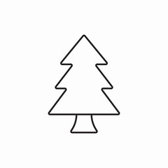 fir tree icon sign vector