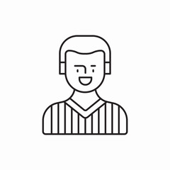 referee coach icon sign vector