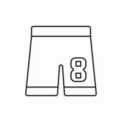 sports shorts icon sign vector