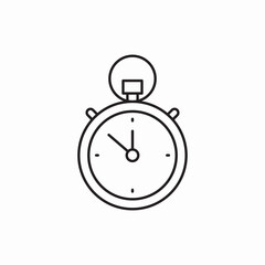 stopwatch time icon sign vector
