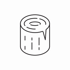 stump tree icon sign vector