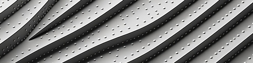 Abstract Metal Texture with Rivets - Industrial Design Background - Steel Pattern with Curved Lines and Circular Details for Modern Projects