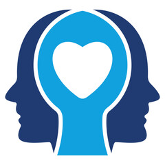 Emphaty Flat Blue Icon