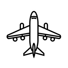 Vector illustration of an isolated jet airplane, perfect for travel, aviation, and flight