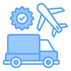 Logistic Blue Icon