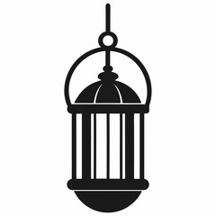 vintage lantern vector illustration