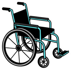 Fototapeta premium wheelchair vector illustration