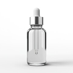 Clear glass dropper bottle