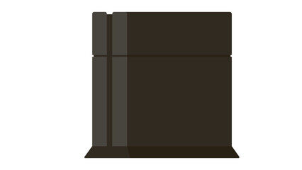 retro fridge isolated on white