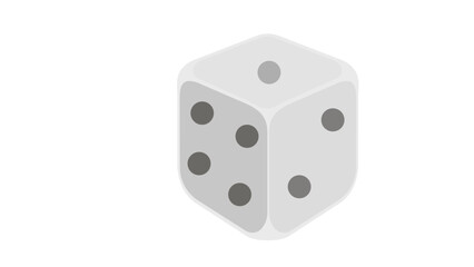 black dice isolated on white